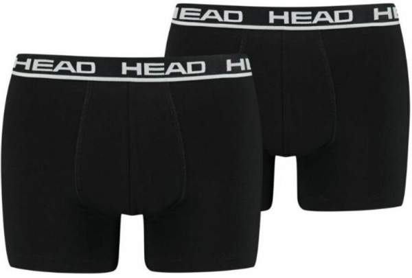 Набор трусов-боксеров мужских Head Basic Boxer 2P 701202741-005 S 2 шт черные фото
