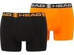 Набір трусів-боксерів чоловічих Head Basic Boxer 2P 701219886-001 S 2 шт чорні/помаранчеві