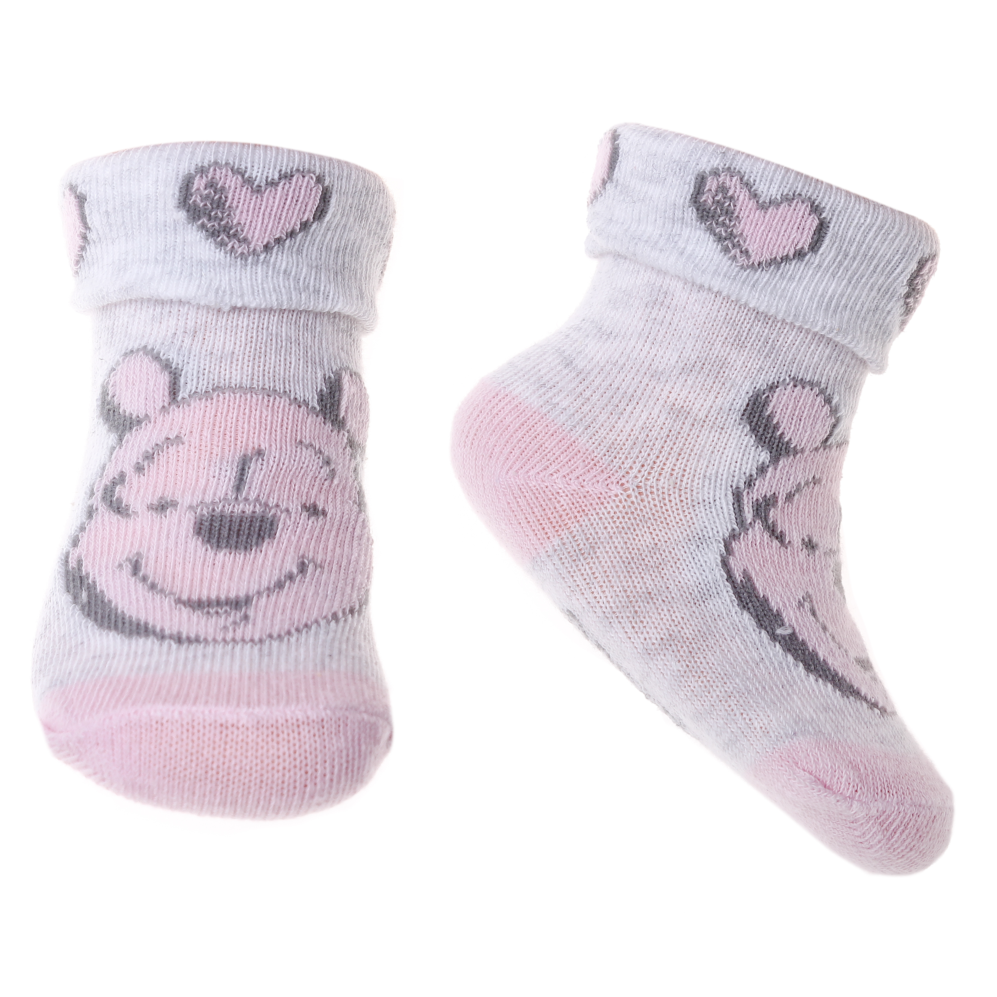 Шкарпетки дитячі Vilaines Fille Tete Winnie 43890964-1 6 -12 світло-сірі фото1