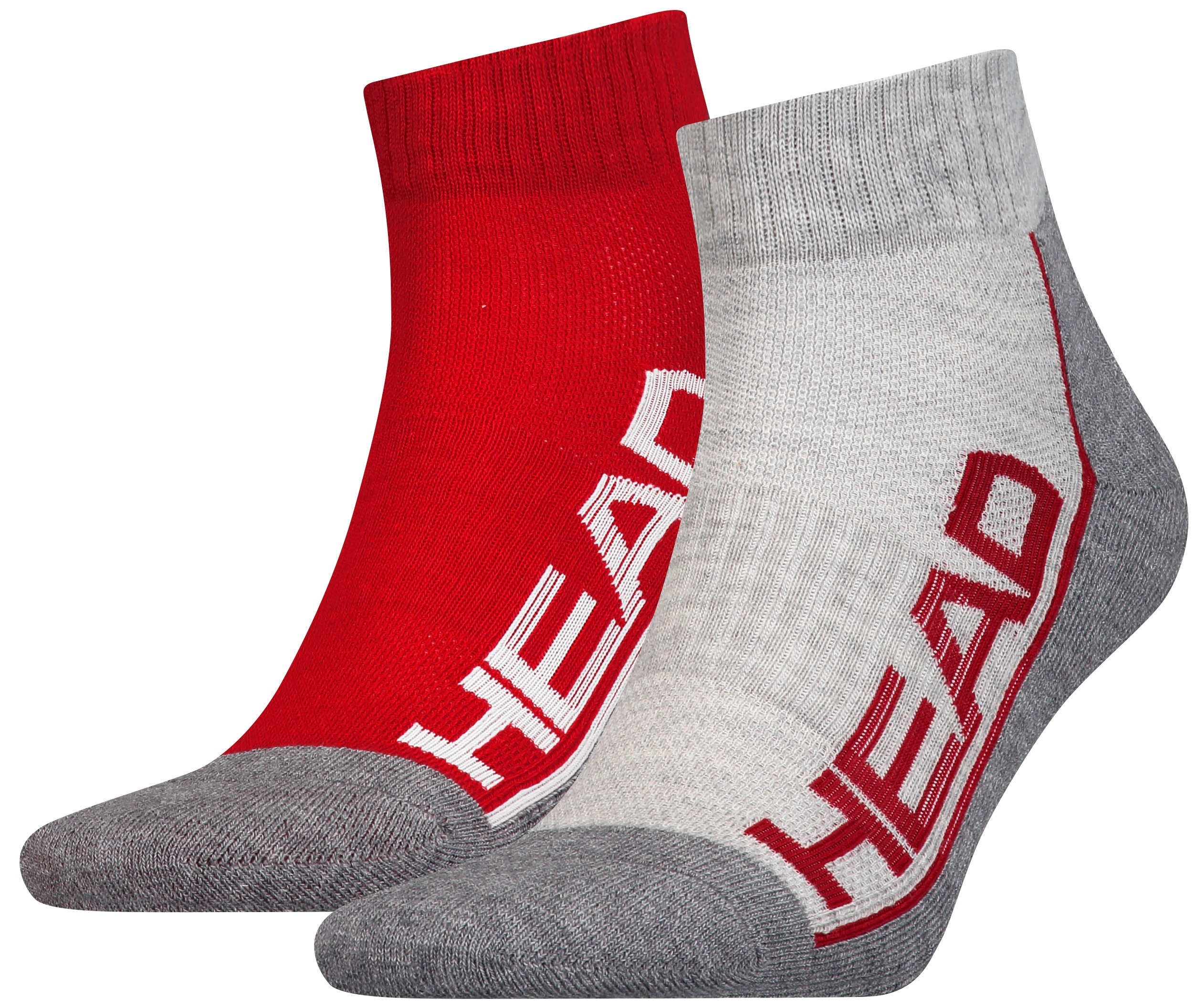 Набор носков Head Match Crew Unisex 2P 791019001-070 35-38 2 шт красные/серые фото1