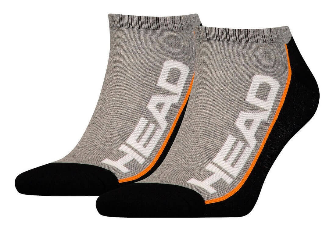 Набор носков Head Stripe Quarter 2P 781008001-235 35-38 2 шт черные/серые фото1