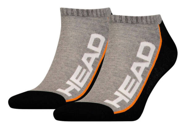Набор носков Head Stripe Quarter 2P 781008001-235 35-38 2 шт черные/серые фото
