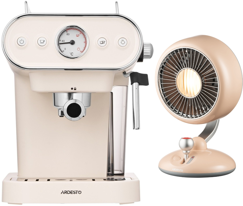 Комплект Кофеварка ARDESTO FCM-E15BG + Вентилятор ARDESTO FT-F3600BG фото 1
