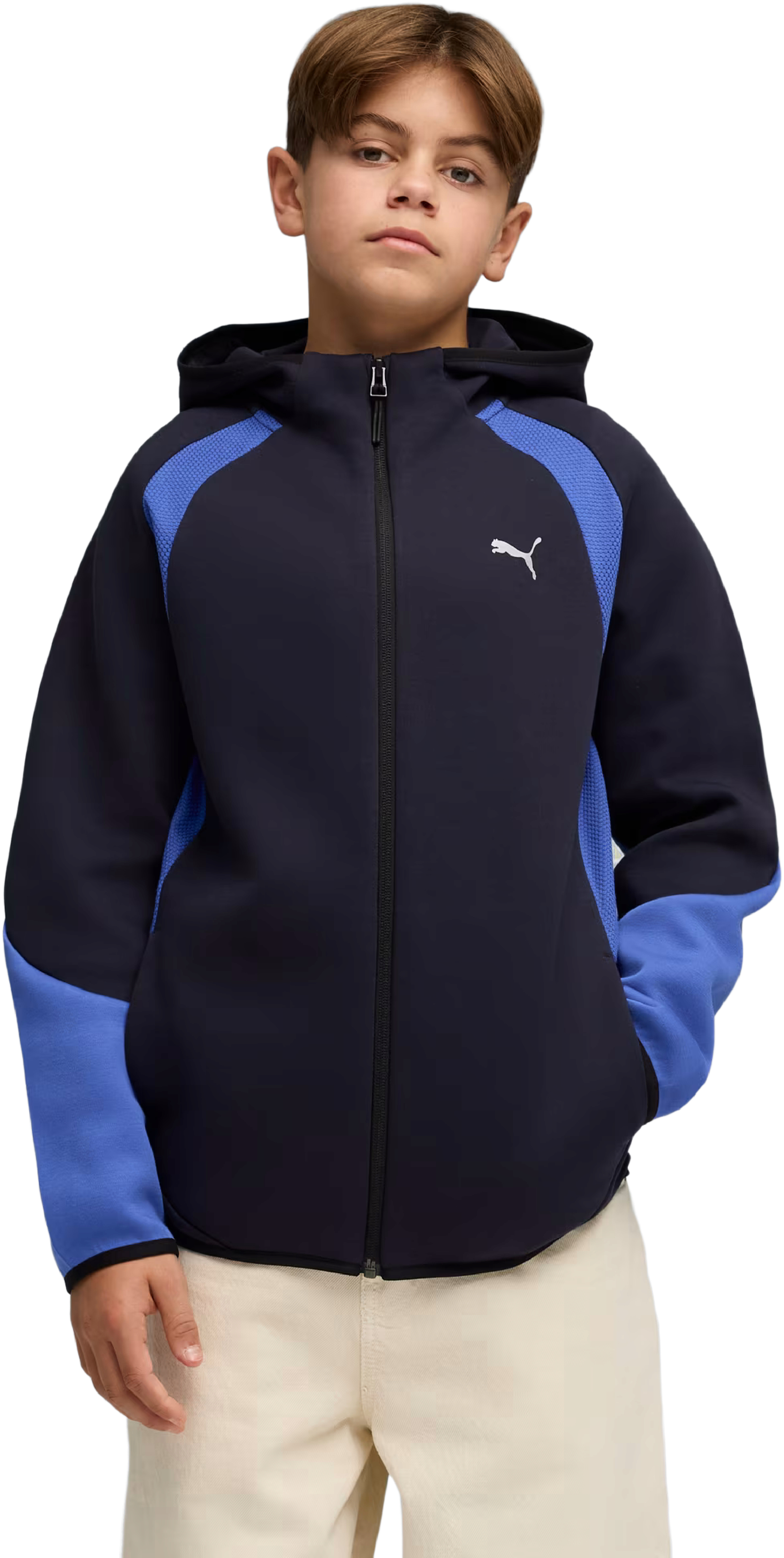 Спортивная кофта детская Puma Evostripe 692509-16 176 темно-синяя фото 1