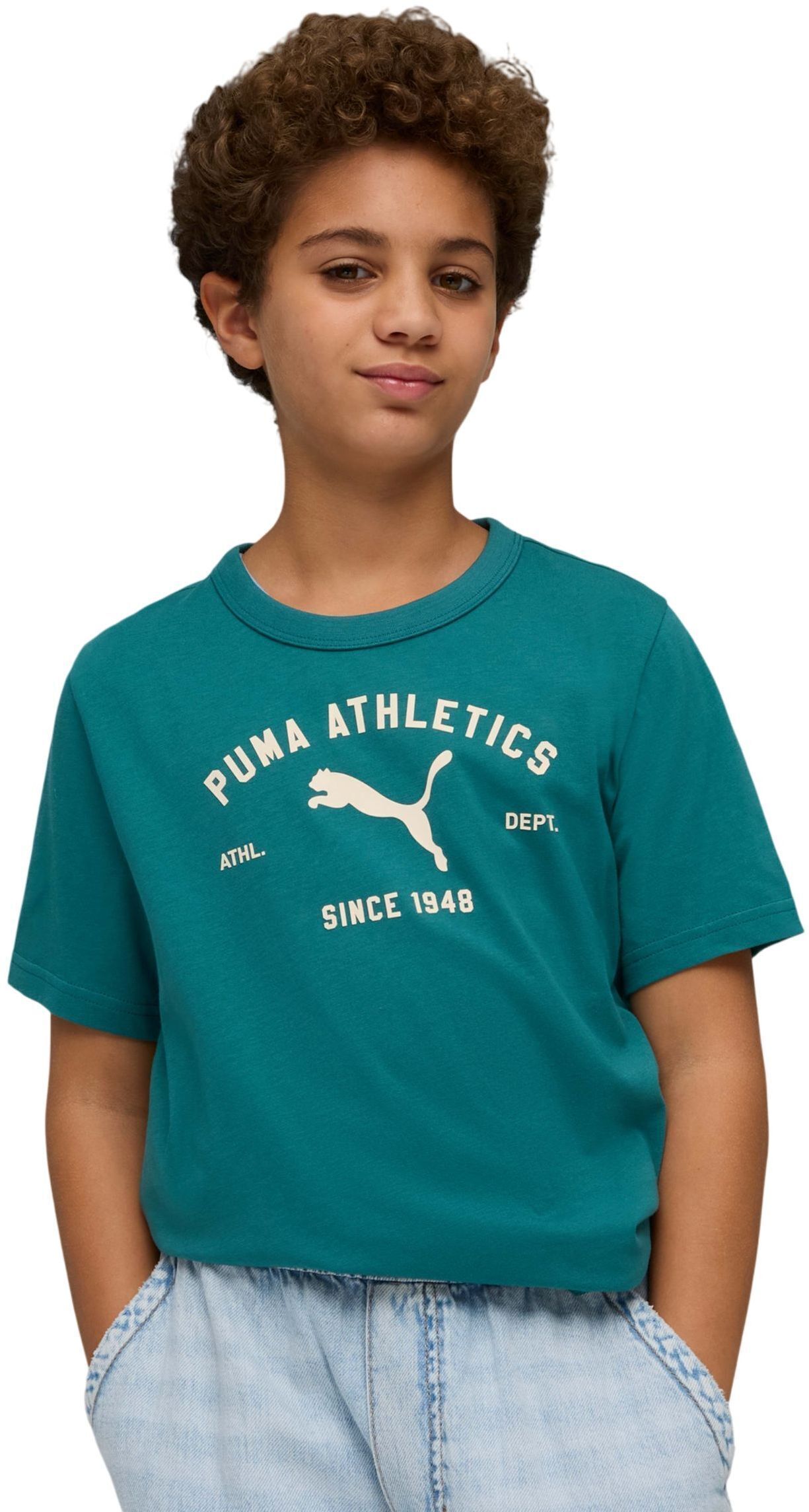 Футболка для хлопчиків Puma Class Graphics 692531-41 176 зеленафото1