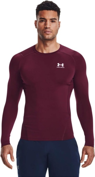 Лонгслив Under Armour HG Armour Comp LS 1361524-609 XL бордовый фото 
