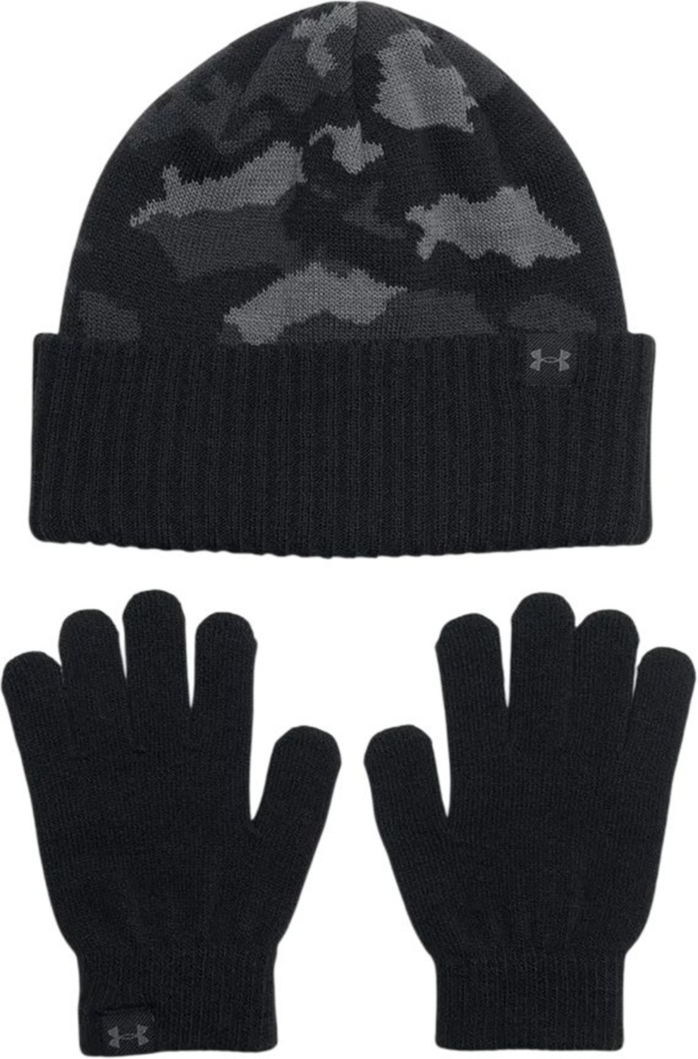 Набір шапка і рукавички Under Armour B Beanie/Glove Combo 1386641-001 чорні