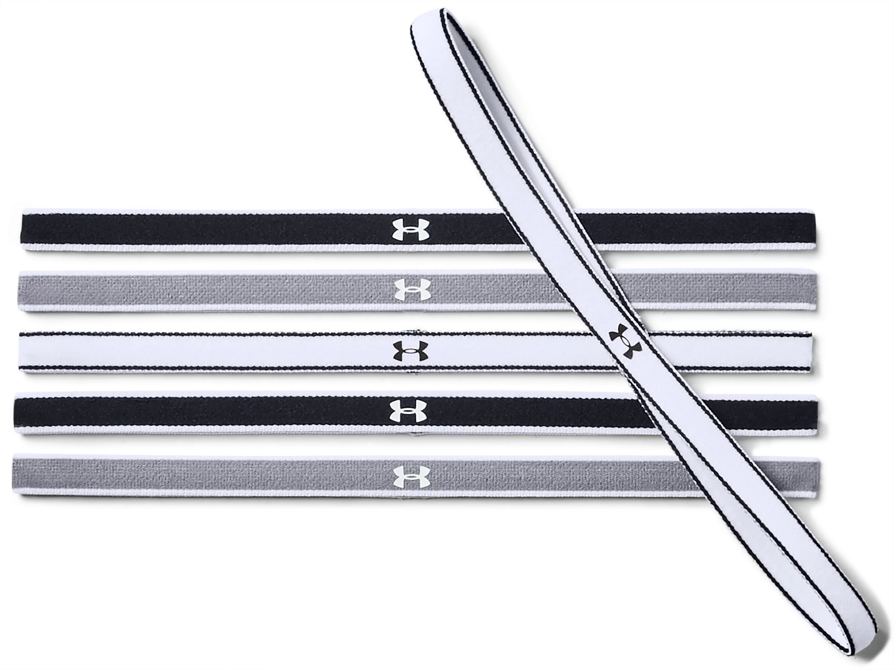 Пов'язка на голову Under Armour Mini Headbands (6pk) 1286016-005 чорно-біла фото1