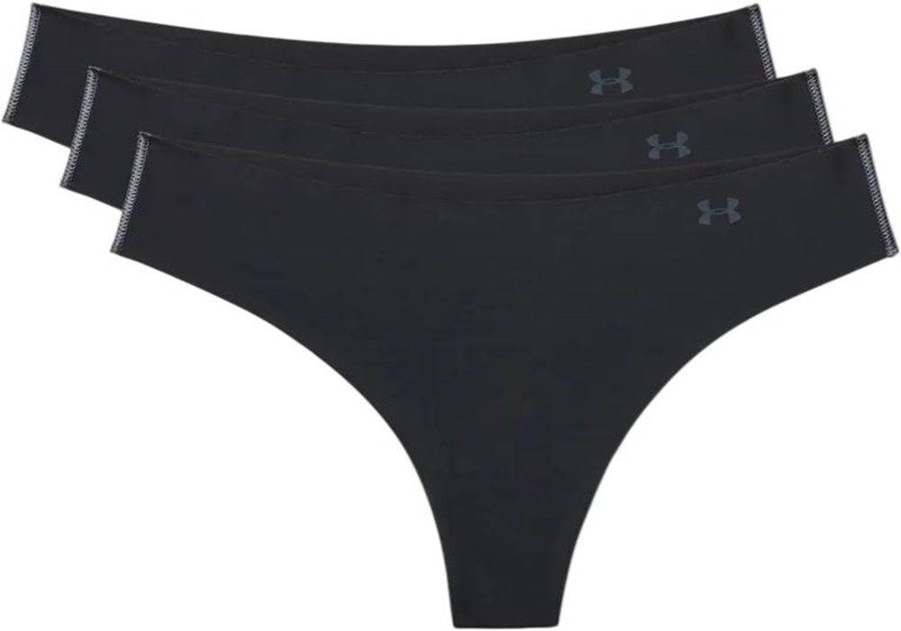 Набор трусов-стрингов Under Armour PS Thong 3Pack 1325615-001 XS 3 шт. черные фото 1