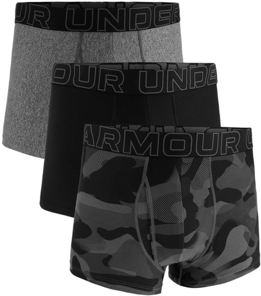 

Набор трусов-боксеров Under Armour M Performance Tech Nov 3in 1383883-001 2XL 3 шт. черные/серые/хаки