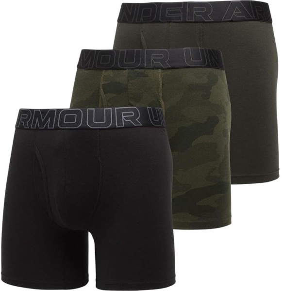 

Набор трусов-боксеров Under Armour Performance Cotton - Print 3 In 3PK 1383890-392 XL 3 шт. черные/темно-серые/хаки