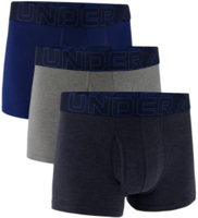 Набір трусів-боксерів Under Armour Performance Cotton - Solid 3PK 1383891-410 L 3 шт. сині/сірі/темно-сині