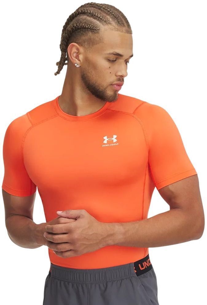 Футболка компресійна Under Armour HG Armour Comp SS 1361518-847 S помаранчева фото1