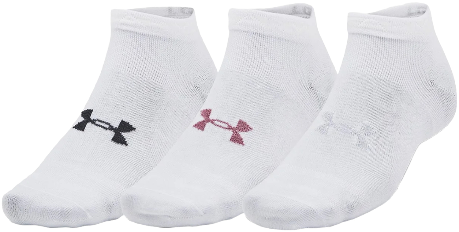 Набор носков Under Armour Essential Low Cut 3pk 1382958-100 XL 3 шт. белые