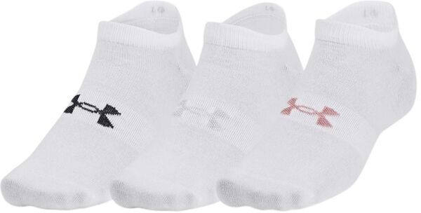 Набо носков Under Armour Essential No Show 3pk 1361459-100 M 3 шт. белые фото 