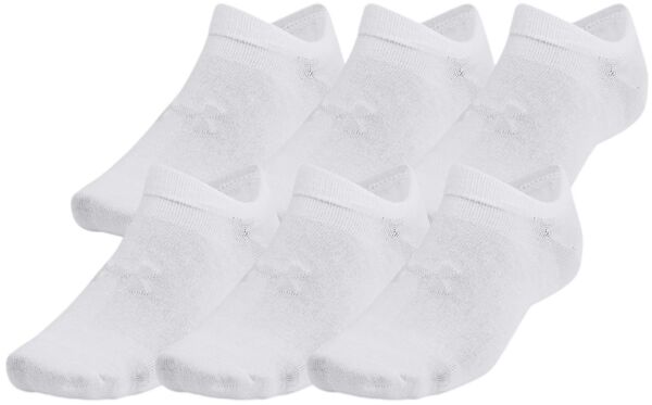 Набор носков Under Armour Essential No Show 6pk 1382611-100 L 6 шт. белые фото 