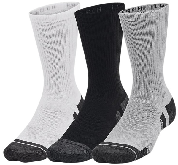 

Набор носков Under Armour Performance Tech 3pk Crew 1379512-011 L 3 шт. серые