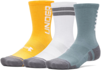 Набор носков Under Armour Performance Tech Nov 3pk Crew 1379515-587 M 3 шт. бирюзовые/белые/оранжевые