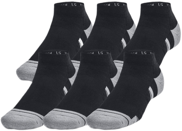 

Набор носков Under Armour Unisex Perf Tech 6pk Low 1386244-001 M 6 шт. черные