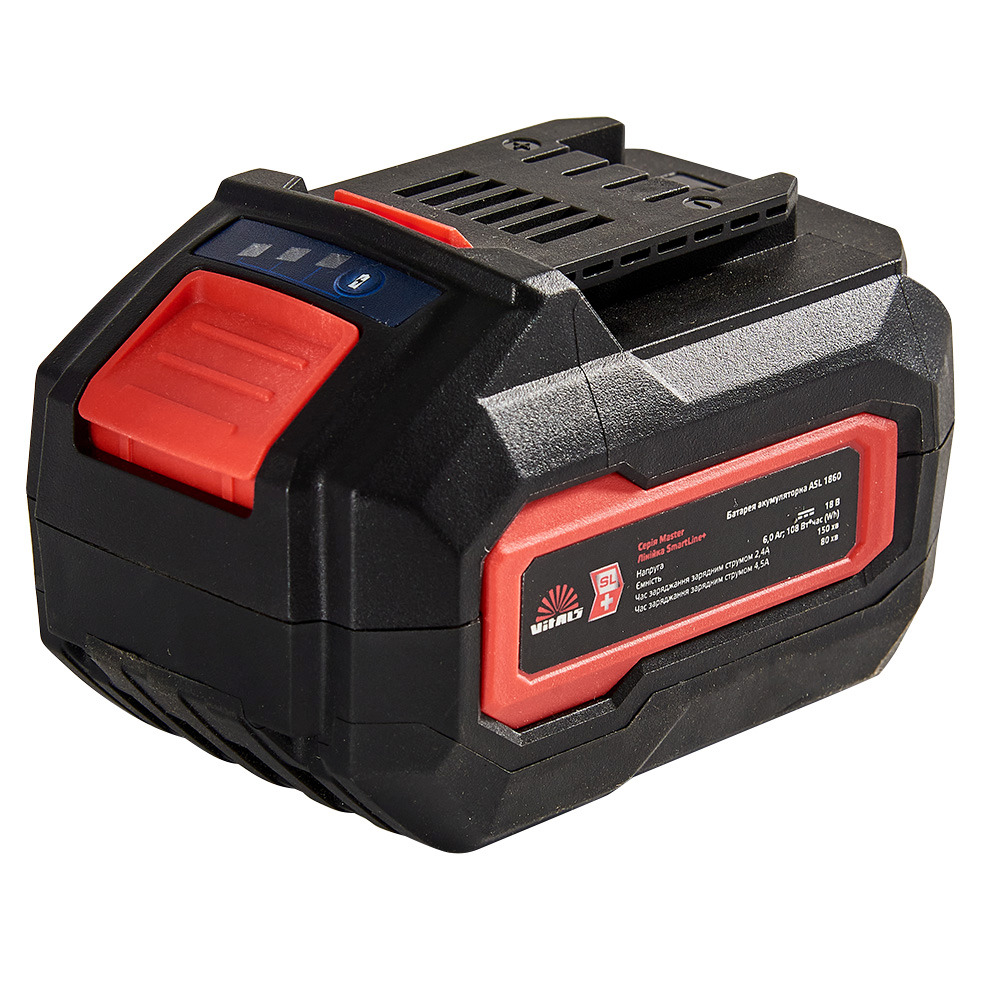 Аккумулятор Vitals Master ASL 1860 SmartLine+ 18В 6.0А·час (184457) фото 1