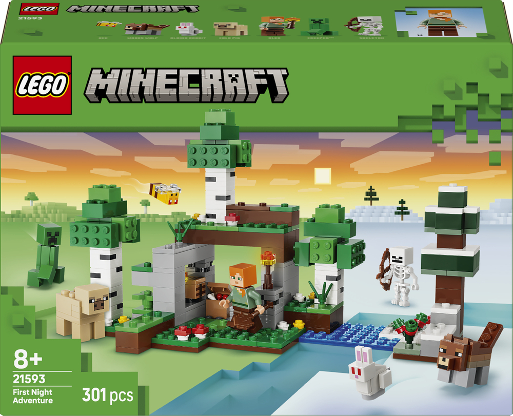 LEGO 21593 Minecraft Приключение в первую ночь фото 1