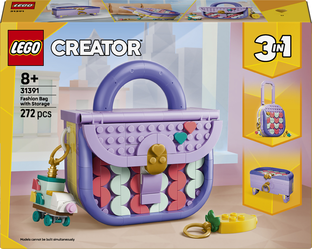 LEGO 31391 Creator Стильная сумка с местом для хранения фото 1