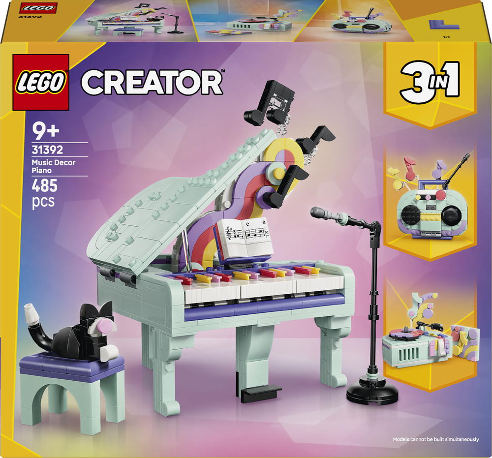 LEGO 31392 Creator Музыкальный декор «Фортепиано с котом» фото 1