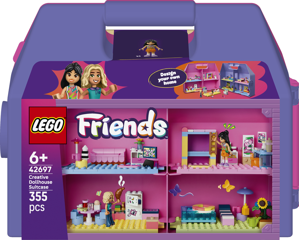 LEGO 42697 Friends Кукольный домик-чемодан для творческой игры фото 1