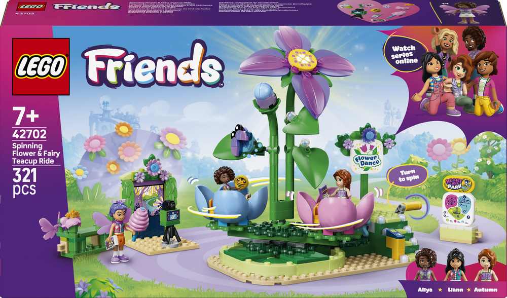 LEGO 42702 Friends Карусель с цветами и чашками и сказочная фотобудка фото 1