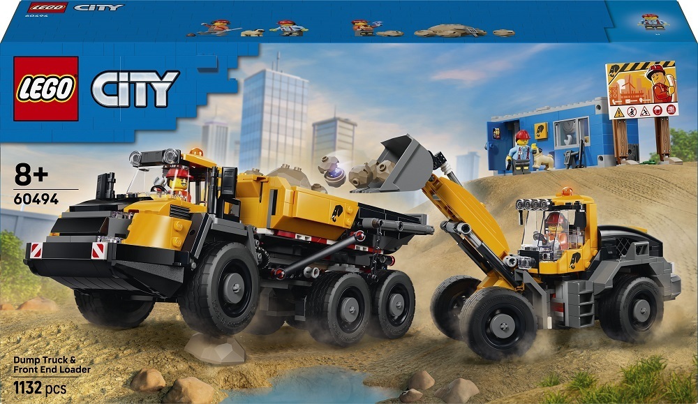 LEGO 60494 City Самосвал и фронтальный ковшовый погрузчик фото 1