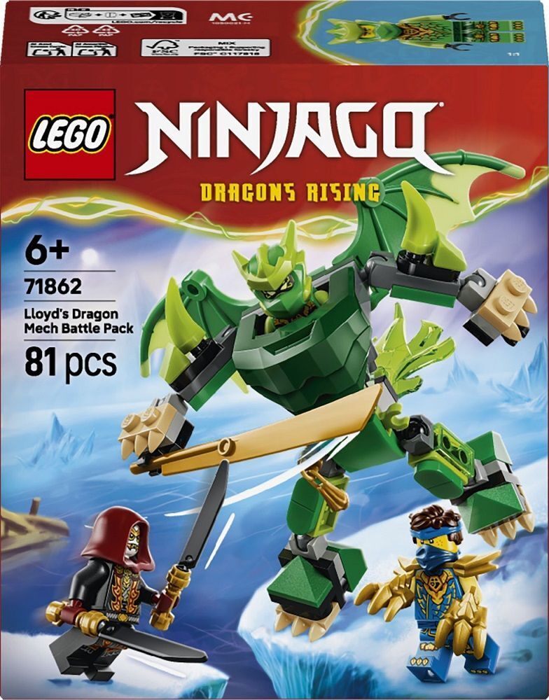 LEGO 71862 Ninjago Боевой набор работа Дракона Ллойда фото 1