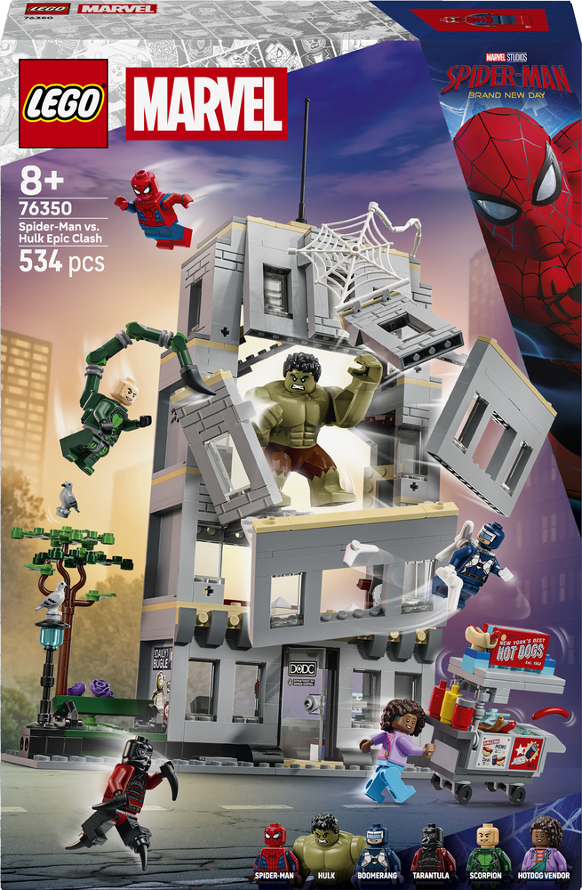 LEGO 76350 Super Heroes Эпическая схватка Человека-Паука против Халка фото 1
