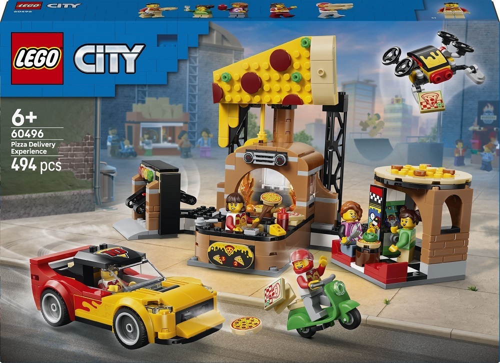 LEGO 60496 City Приключения с доставкой пиццы фото 1
