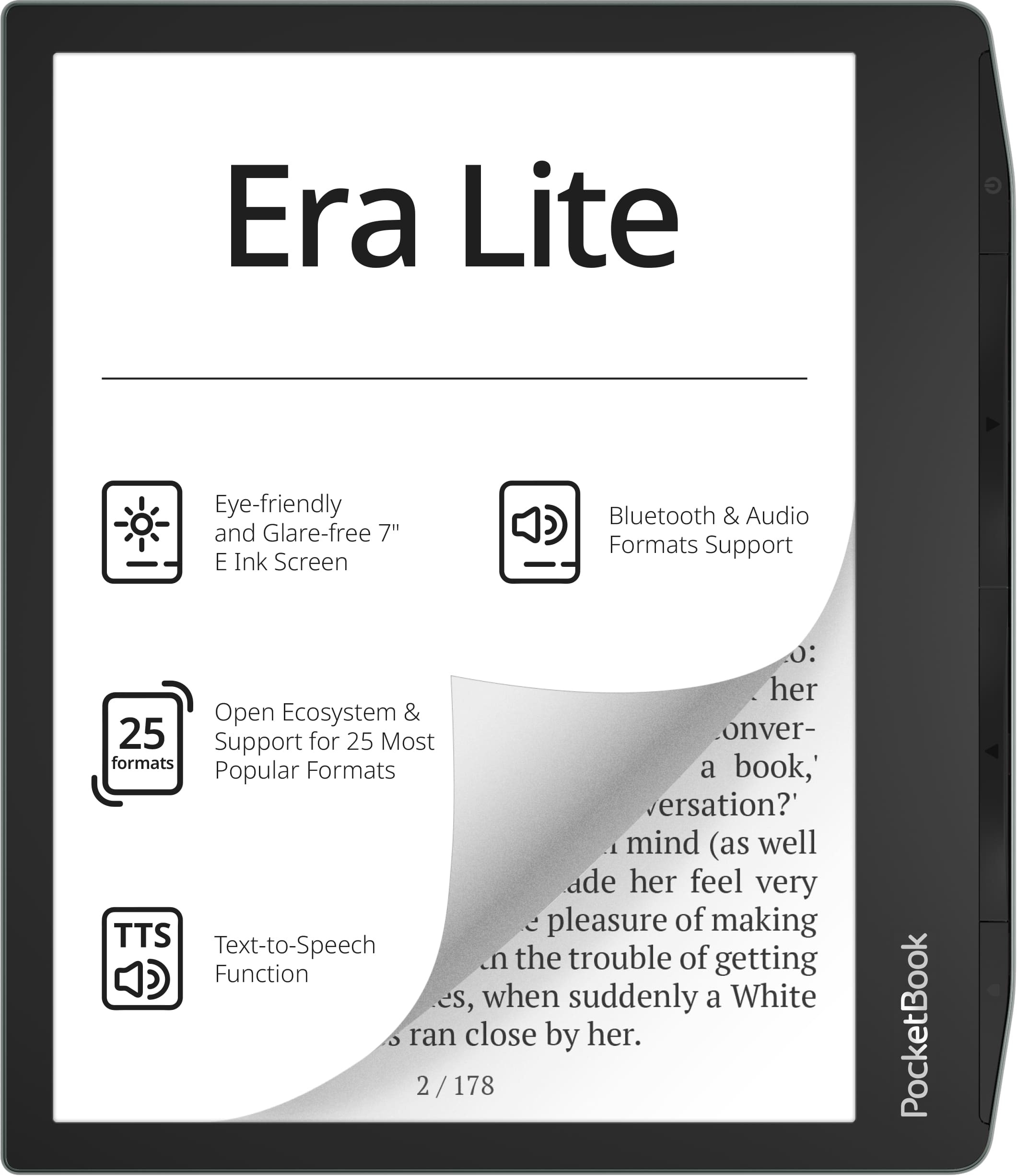Електронна книга PocketBook 710 Era Lite Stone Green (PB710-9-WW)фото1