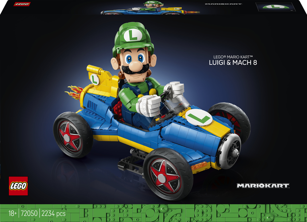 LEGO 72050 Super Mario Mario Kart - Луиджи и Мах 8 фото 1