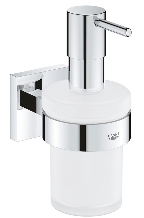 Дозатор для жидкого мыла Grohe QuickFix Start Cube с держателем, хром (41098000) фото 1