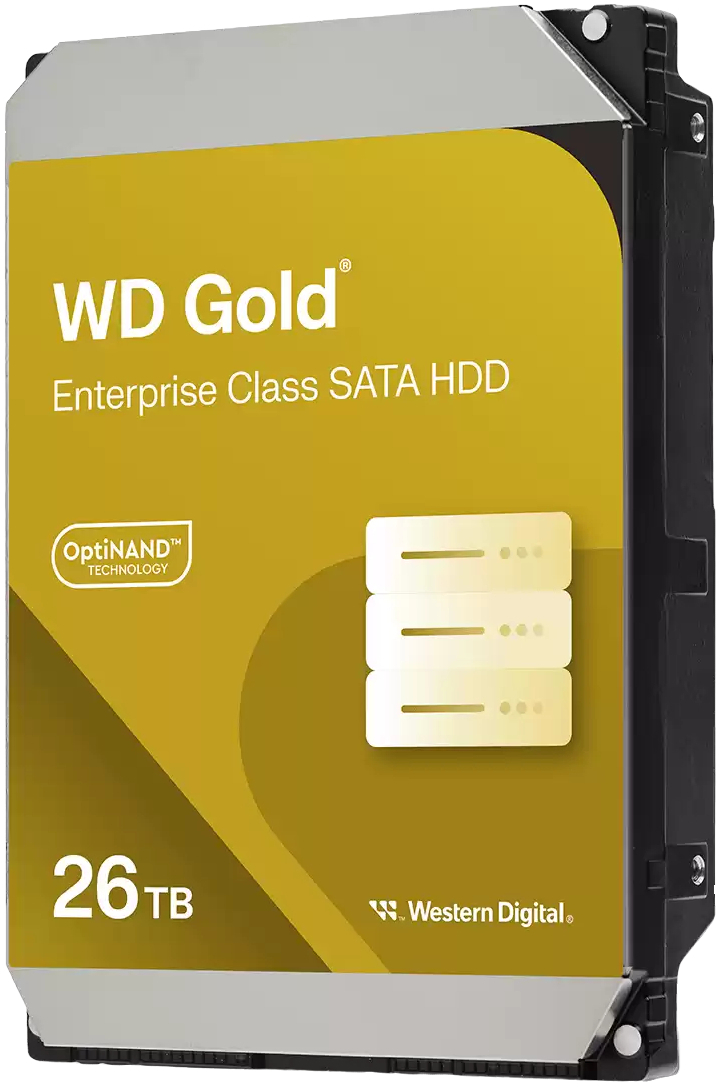 Жесткий диск WD 26TB 3.5" 7200 512MB SATA Gold (WD261KRYZ) фото 1