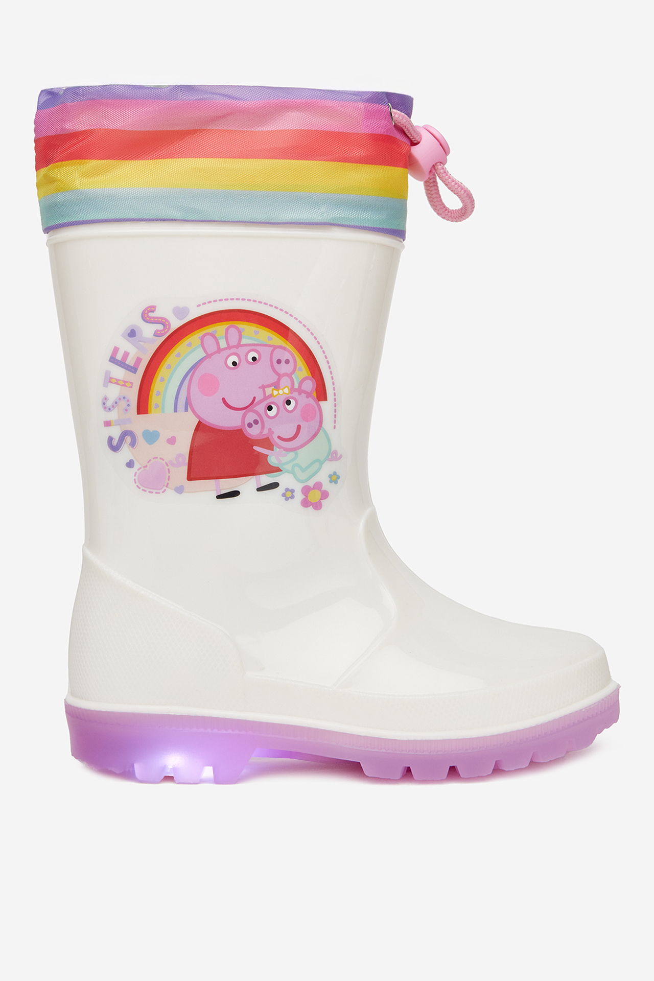 Гумові чоботи для дівчаток Peppa Pig NJ-337PP 25 білі фото1