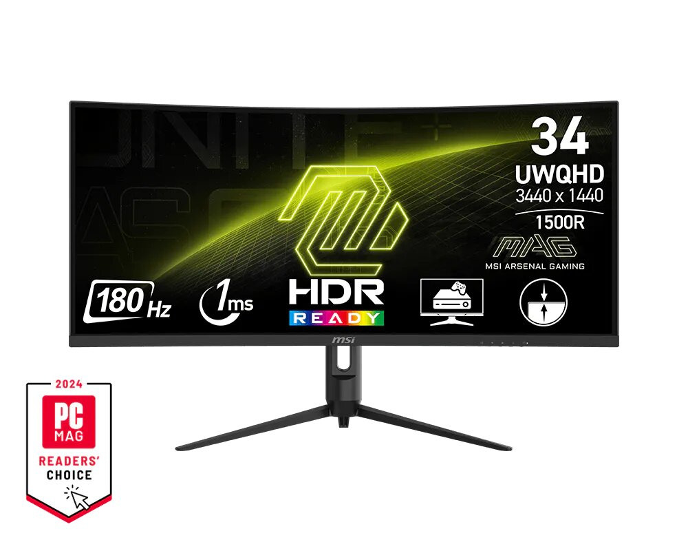 Монітор 34" MSI MAG 342CQR-E2 (9S6-3DB64H-083)фото1