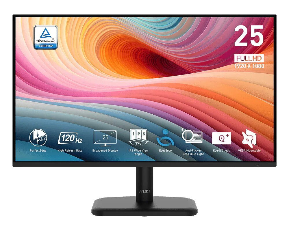 Монітор 24.5" MSI PRO MP251L-E2 (9S6-3PD2CM-033)фото1