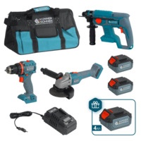 Набор из трех аккумуляторных инструментов Konner&Sohnen KS RHAGD 20V SET 3 PLUS 20В (KSRHAGD20VSET3PLUS)