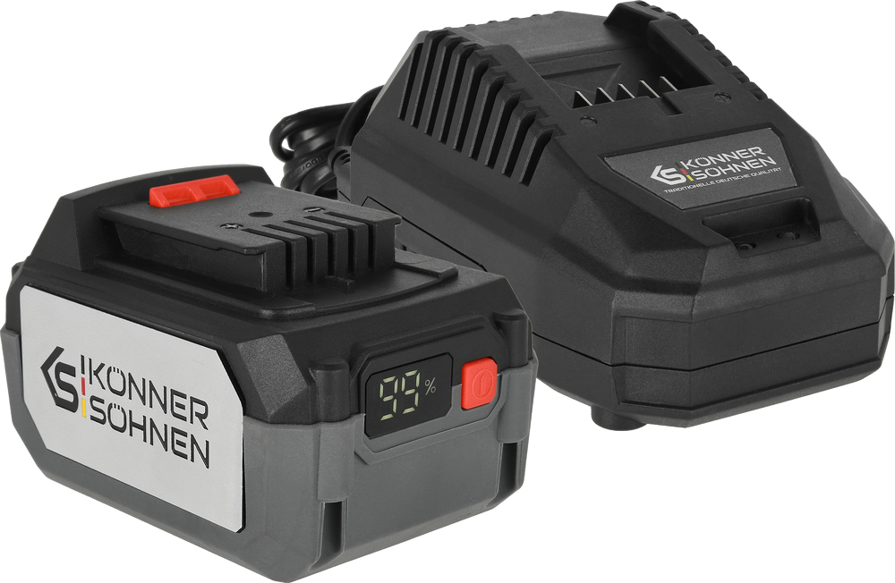 Набор аккумуляторов и зарядных устройств Konner&Sohnen KS 20V4-1-KIT 20В 1х4А·час (KS20V4-1-KIT) фото 1