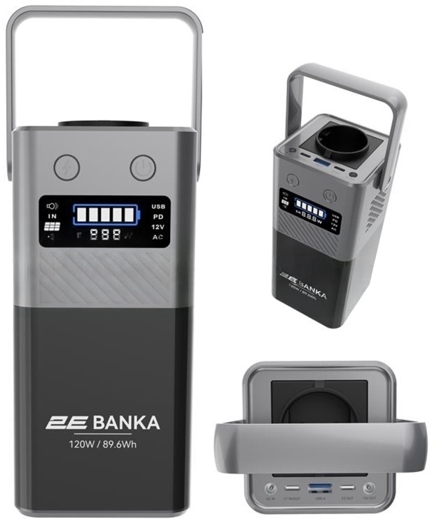 Портативная электростанция 2Е BANKA, 120 Вт, 89.6 Вт·час (2E-PPS01009) фото1