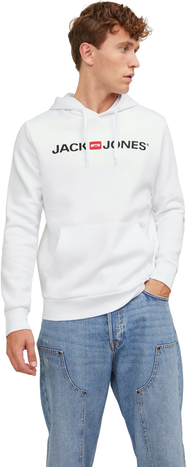 Худи мужское Jack & Jones Jjecorp Old Logo Sweat Hood Noos 12137054 M белое
