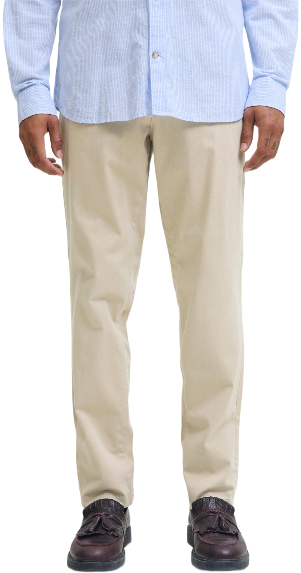 Брюки мужские Jack & Jones Jpstmarco Bowie Noos 12150148 30-32 бежевые фото 1