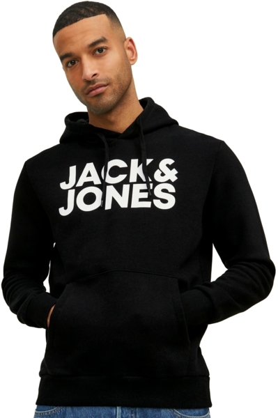 Худи мужское Jack & Jones Jjecorp Logo Sweat Hood Noos 12152840 XL черное