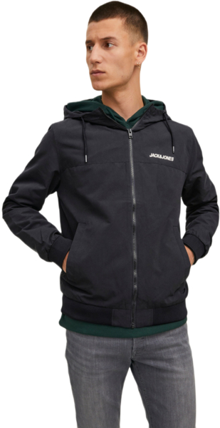 Ветровка мужская Jack &amp; Jones Jjerush Hood Bomber Noos 12200208 L черная фото 