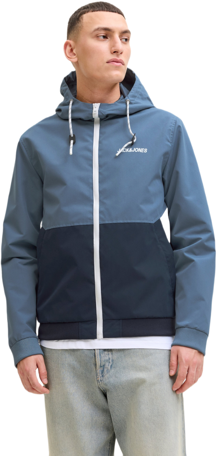 Ветровка мужская Jack & Jones Jjerush Hood Bomber Noos 12200208 L синяя