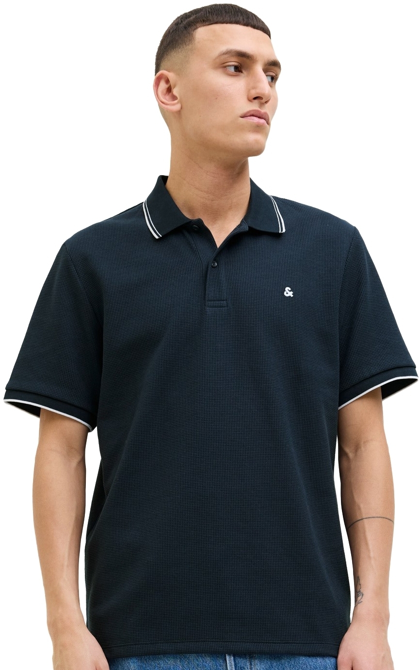 Поло чоловіче Jack & Jones Jjeaustin Polo Ss Noos 12268130 L темно-синє