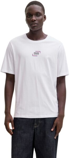 Футболка хлопковая мужская Jack & Jones Jjcorp Graphic Tee Ss O-Neck Ln 12268415 2XL белая